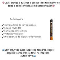Caneta Testadora de Pintura Automotiva: Precisão Digital para Carros Batidos e Repintados - imagem 4
