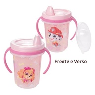 Copo de Treinamento Patrulha Canina Baby 330ml Rosa - Seguro e Divertido para Bebês - imagem 4
