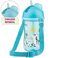 Copo Cantil com Canudo de Silicone da Lillo - Azul 390ml | Ideal para Crianças a Partir de 1 Ano - imagem 4