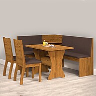 Canto Alemão Ian 5 Lugares Seda/Fumê – Elegância e Conforto na Sua Sala - imagem 1