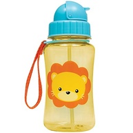 Garrafa Infantil Buba Animal Fun Leão Colorido - 350ml com Canudo Retrátil e Proteção Antivazamento - imagem 2
