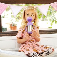 Copo Térmico Inox com Canudo Cool Cat Roxo - Munchkin Antivazamento 237ml - imagem 3