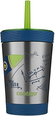 Copo Infantil Contigo Rocket com Canudo - Aço Inox 340g, Isolado e à Prova de Vazamento - imagem 3