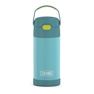 THERMOS FUNTAINER Garrafa de Água com Canudo 340g - Isolada a Vácuo, Aço Inoxidável, Azul/Verde - imagem 2