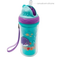 Copo com Parede Dupla Turminha do Mar 250ml - Seguro, Ergonômico e com Canudo Macio - imagem 5