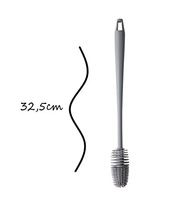 Escova de Limpeza Multiuso para Garrafas, Copos, Canudos e Mamadeiras - Cinza - imagem 4