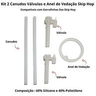 Kit Reposição Skip Hop Zoo - 2 Canudos Flexíveis para Copos Infantis - imagem 4