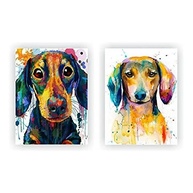 Kit 2 Quadros Tela Canvas Dachshund - Decore com Estilo e Amor aos Pets - imagem 2
