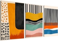 Kit 3 Quadros Decorativos Canvas 40x50 cm - Arte Moderna para Sala, Quarto e Corredor - imagem 2