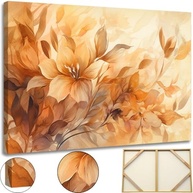 Quadro Grande Flores Lírios do Campo 4K em Tela Canvas com Moldura de Madeira 60x90cm - imagem 4