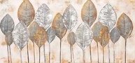 Quadro Decorativo Botânico Folhas 100x70cm - Tela Canvas Horizontal Moderna para Sala, Quarto e Hall - imagem 3