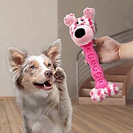 Pelúcia Salsicha Rosa Hercules: Diversão e Relaxamento para Seu Cão 🐶 - imagem 2
