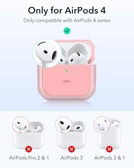 ESR Capa Orbit para AirPods 4 (2024) Rosa: MagSafe, Proteção Total e Trava Magnética - imagem 3