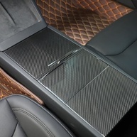 Aotumcer Capa Console Central Fibra de Carbono para Tesla Model 3/Y 2023-2026 - Proteção e Luxo - imagem 4