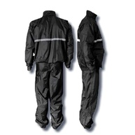 Capa de Chuva Para Motoqueiro Impermeável Preto Capa para Motoboy com Touca Faixa Refletiva e Proteção - imagem 2