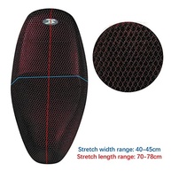 Capa de Assento Moto XL 3D Respirável - Conforto e Estilo Preto Vermelho - imagem 4