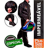 Capa de Chuva Motoqueiro Reforçada PVC – Tamanhos Especiais XG a EGG - imagem 1
