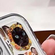 Capa de iPhone Macia e Transparente com Gato Adorável para Todos os Modelos - imagem 1
