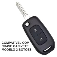 Capa Botão Borracha Chave Canivete 2 Botões Kwid Duster Sandero Logan - Reparo Essencial - imagem 5