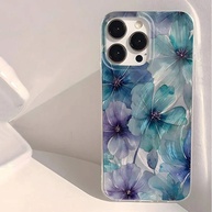 Capa Floral Roxa para iPhone: Proteção e Estilo! - imagem 1