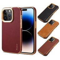 Capa iPhone: Luxo Dourado e Couro Genuíno - imagem 4