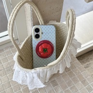 Capa iPhone 15/16: Bolinhas Vermelhas e Estilo! - imagem 1
