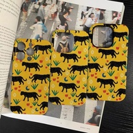 Capa iPhone: Arte Floral Leopardo Amarela - imagem 4