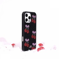 Capa iPhone Cherry Rhinestone: Estilo e Proteção! - imagem 7