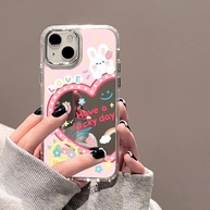 Capa iPhone com Espelho e Coração: Estilo e Proteção! - imagem 1
