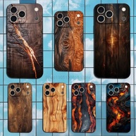 Capa iPhone: Design em Madeira Flamejante 🔥 - imagem 1