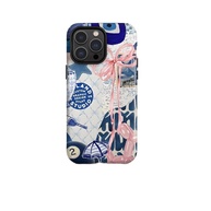 Capa iPhone: Elegância com Laço Azul - imagem 1