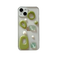 Capa iPhone: Elegância em Jade e Gemas - imagem 1