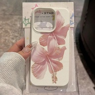 Capa iPhone Hibisco Rosa: Elegância e Proteção - imagem 1