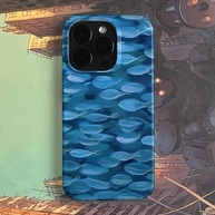 Capa iPhone: Pintura Submarina e Cardume 🐠 - imagem 1