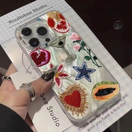 Capa iPhone: Romã, Flores e Coração Delicado - imagem 1