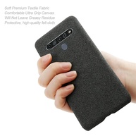 Capa LG K61: Elegância Retro em Tecido! - imagem 1