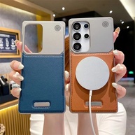 Capa Magsafe Galaxy S25/S24/S23 Ultra: Couro Premium - imagem 1