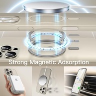 JETech Capa Magnética Ultra Fina para iPhone 16 Pro Max (6.9") | MagSafe, Proteção Câmera, Fosca Leve - imagem 5