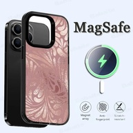 Capa iPhone Magsafe: Rosa Dourada e Glitter ✨ - imagem 3