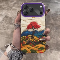 Capa iPhone Flores Montanha Pintada à Mão - imagem 4