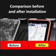 Capa Protetora de Tela Console Central em Silicone para Mercedes-Benz GLC X254 (Marrom) - imagem 3