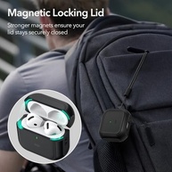 Capa Orbit Hybrid Preta para AirPods Pro 4 2024: Proteção M4gSafe e Estilo! - imagem 3