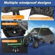 Capa UTV QUNSUNUS para Polaris RZR 1000 XP 4 Lugares - Proteção Total Impermeável - imagem 3