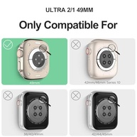 Pulseira DABAOZA Esportiva, com capa protetora, transparente, de TPU (poliuretano termoplástico) com glíter, para Apple Watch séries SE, Ultra,10, 9, 8, 7, 6, 5, 4, 3, 2 e 1 - imagem 3