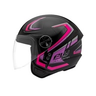 Capacete Fly Jet HG Vortex Preto/Pink 56: Segurança e Estilo para Sua Moto - imagem 4