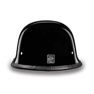 Capacete Daytona Alemão Meio Capacete Preto Alto Brilho - Segurança DOT Aprovada - imagem 5