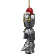 Ornamento de Natal Medieval com Capacete de Cavaleiro - Decoração Gótica para Árvore - imagem 5