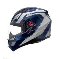 Capacete Masculino Bieffe B40 Essence Azul: Segurança e Estilo com Óculos Solar Integrado - imagem 4