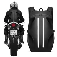 Mochila de motocicleta masculina, à prova d'água, para capacete, refletiva, bolsa para capacete - imagem 2