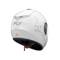 Capacete Moto Infantil Fly Young Belle Branco e Prata: Segurança e Estilo para Pequenos Aventureiros! - imagem 5